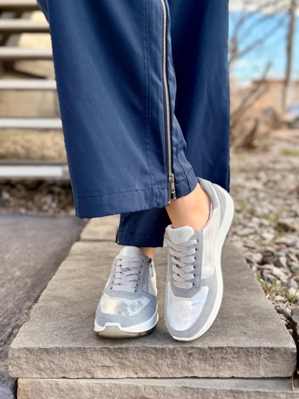 Ara Nagano Sneaker in Dusty/White